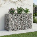 vidaXL Gabion emelt ágy Ezüst