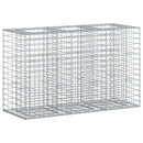 vidaXL Gabion emelt ágy Ezüst