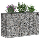 vidaXL Gabion emelt ágy Ezüst