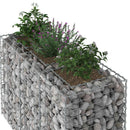 vidaXL Gabion emelt ágy Ezüst