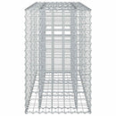 vidaXL Gabion emelt ágy Ezüst