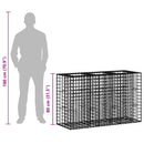 vidaXL Gabion emelt ágy Ezüst