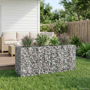 vidaXL Gabion emelt ágy Ezüst