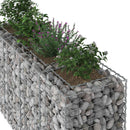 vidaXL Gabion emelt ágy Ezüst