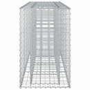 vidaXL Gabion emelt ágy Ezüst