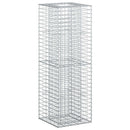 vidaXL Gabion emelt ágy Ezüst
