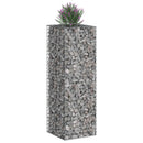 vidaXL Gabion emelt ágy Ezüst