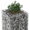 vidaXL Gabion emelt ágy Ezüst
