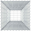 vidaXL Gabion emelt ágy Ezüst