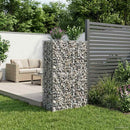 vidaXL Gabion emelt ágy Ezüst