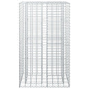 vidaXL Gabion emelt ágy Ezüst