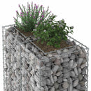 vidaXL Gabion emelt ágy Ezüst
