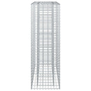 vidaXL Gabion emelt ágy Ezüst