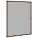 vidaXL Rovarháló ablakra Barna 110 x 130 cm Alumínium és Üvegszál