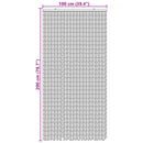 vidaXL Rovar ajtófüggöny színes 100 x 200 cm Bambusz
