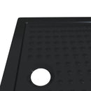 vidaXL Zuhany Alap Tálca Dots-szal 90 x 70 x 4 cm ABS Fekete