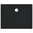 vidaXL Zuhany Alap Tálca Dots-szal 90 x 70 x 4 cm ABS Fekete