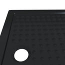 vidaXL Zuhany Alap Tálca Dots-szal 100 x 80 x 4 cm ABS Fekete