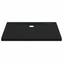 vidaXL Zuhany Alap Tálca Dots-szal 100 x 80 x 4 cm ABS Fekete
