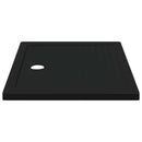 vidaXL Zuhany Alap Tálca Dots-szal 100 x 80 x 4 cm ABS Fekete