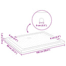 vidaXL Zuhany Alap Tálca Dots-szal 100 x 80 x 4 cm ABS Fekete