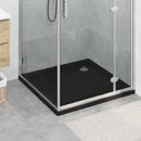 vidaXL Zuhany Alap Tálca Dots-szal 90 x 90 x 4 cm ABS Fekete