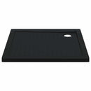 vidaXL Zuhany Alap Tálca Dots-szal 90 x 90 x 4 cm ABS Fekete