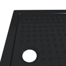 vidaXL Zuhany Alap Tálca Dots-szal 100 x 70 x 4 cm ABS Fekete