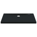 vidaXL Zuhany Alap Tálca Dots-szal 100 x 70 x 4 cm ABS Fekete