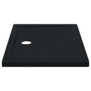 vidaXL Zuhany Alap Tálca Dots-szal 100 x 70 x 4 cm ABS Fekete