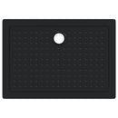 vidaXL Zuhany Alap Tálca Dots-szal 100 x 70 x 4 cm ABS Fekete