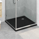 vidaXL Zuhany Alap Tálca Dots-szal 80 x 80 x 4 cm ABS Fekete
