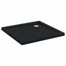 vidaXL Zuhany Alap Tálca Dots-szal 80 x 80 x 4 cm ABS Fekete