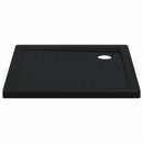 vidaXL Zuhany Alap Tálca Dots-szal 80 x 80 x 4 cm ABS Fekete