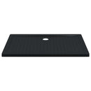 vidaXL Zuhany Alap Tálca Dots-szal 120 x 80 x 4 cm ABS Fekete