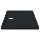 vidaXL Zuhany Alap Tálca Dots-szal Fekete 120 x 80 x 4 cm ABS