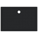 vidaXL Zuhany Alap Tálca Dots-szal Fekete 120 x 80 x 4 cm ABS