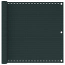 vidaXL Erkély Szúnyogháló Sötétzöld 75 x 700 cm HDPE és Alumínium