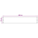 vidaXL Erkély Szúnyogháló Világosszürke 75 x 400 cm HDPE és Alumínium