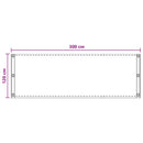 vidaXL Erkély Szúnyogháló Világosszürke 120 x 300 cm HDPE és Alumínium