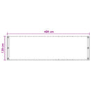 vidaXL Erkély Szúnyogháló Világosszürke 120 x 400 cm HDPE és Alumínium