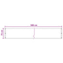 vidaXL Erkély Szúnyogháló Homokszín 75 x 500 cm HDPE és Alumínium