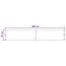 vidaXL Erkély Szúnyogháló Homokszín 75 x 600 cm HDPE és Alumínium