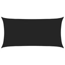 vidaXL Napernyő Vászon Fekete 2,5 x 6 m HDPE