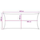 vidaXL Napernyő Vászon Antracit és Fehér 2 x 4,5 m HDPE