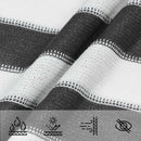 vidaXL Napernyő Vászon Antracit és Fehér 3 x 4,5 m HDPE