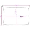 vidaXL Napernyő Vászon Sárga és Fehér 3,5 x 4,5 m HDPE