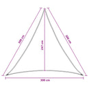 vidaXL Napernyő Vászon 3 x 3 x 3 m HDPE