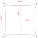 vidaXL Napernyő Vászon Kék és Fehér 2,5 x 2,5 m HDPE