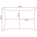 vidaXL Napernyő Vászon Kék és Fehér 2 x 2,5 m HDPE